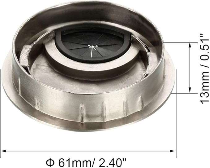 uxcell Cable Hole Cover, 2.1Inch/53mm Zinc Alloy Desk Wire Cord Cable Grommets - Image 2