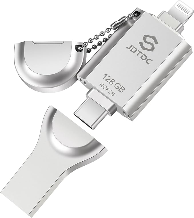 iPhone-Flash-Drive Genuine Apple MFi Certified 128GB Photo-Stick-iPhone-Memory by JSLJDTDC