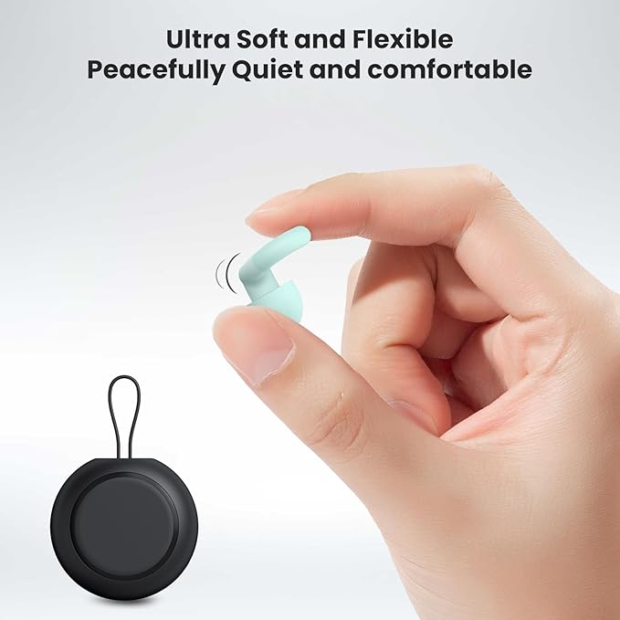 Ear Plugs for Sleeping, 2 Pairs of Reusable Earplugs for Noise Reduction - Image 5
