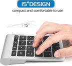 Foloda Number Pad for Laptop, Wireless Bluetooth Number Numeric Keypad Numpad - Image 2