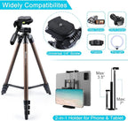 Endurax 60'' Tripod for Camera Canon Nikon DSLR, Camera Phone Tripod - Image 2