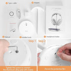 Miroddi Headphone Stand with Wireless Charger, Independent USB Charging Port - Image 8