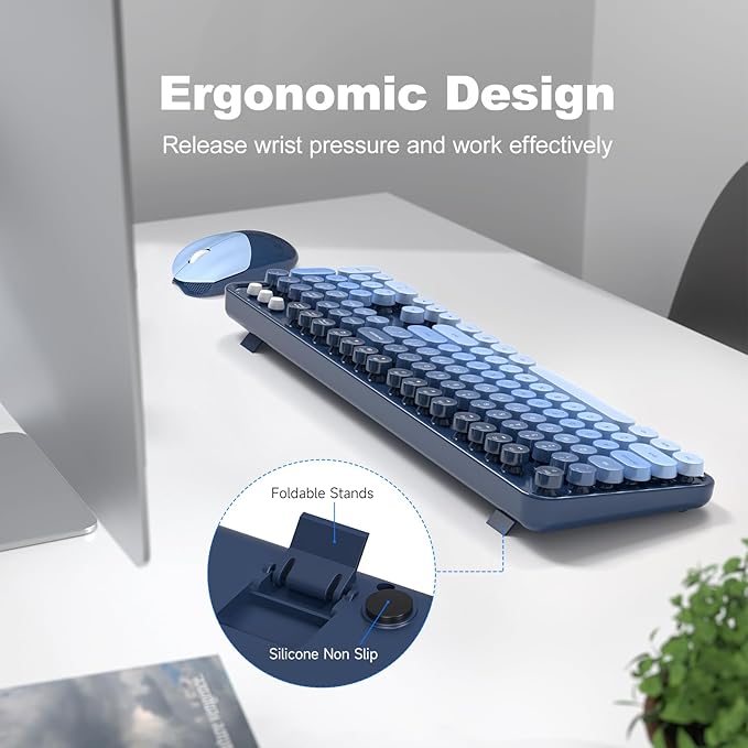 KNOWSQT Wireless Keyboard and Mouse Combo - Image 3