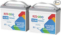 Redodo 2 Pack 12V 100Ah Mini LiFePO4 Lithium Battery, 1280Wh Deep Cycle Battery by PrimeDayRedodoSaveup55