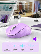 Trueque Wireless Mouse for Laptop, 2.4GHz Ergonomic Computer Mouse - Image 3
