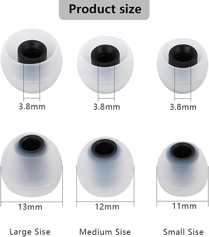 Silicone Replacement Earbud Tips Earbud Covers Fit - Image 2
