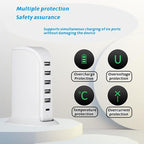 USB Charging Station for Multiple Devices, 40W Multiport Charger Tower - Image 6