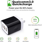 Wall Charger Adapter, USB Cubes, Sicodo 3Pack Universal Travel 3.1A 3 Muti Port - Image 3
