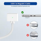140W USB-C to Magnetic 3 Cable, Safe Charging Cable Compatible - Image 6