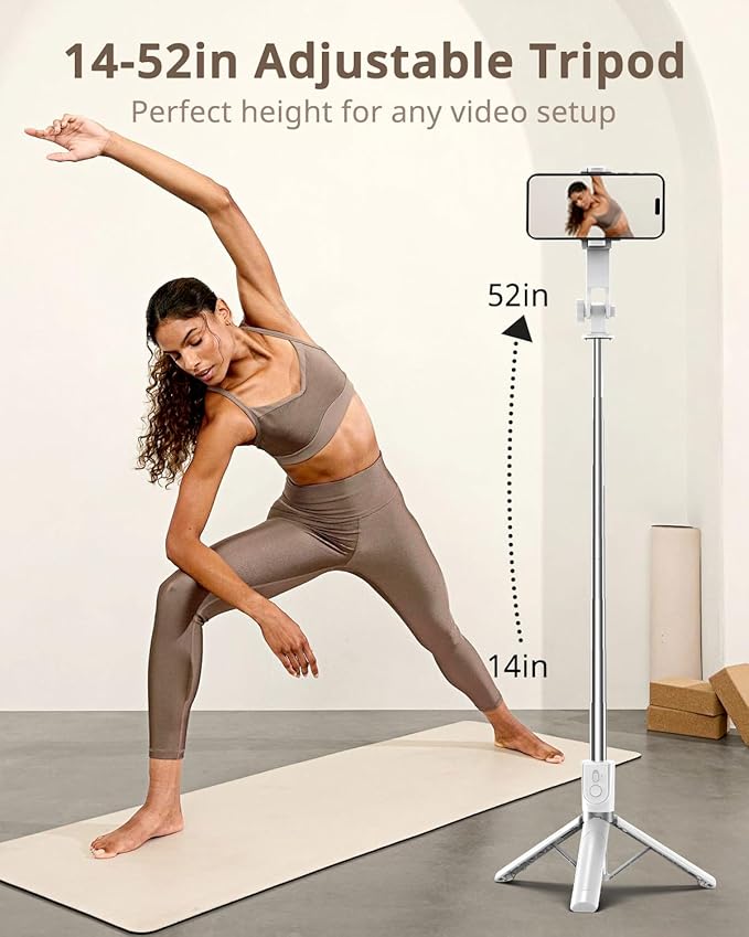 UBeesize Selfie Stick Tripod for iPhone and Android, Portable Selfie Sticks - Image 2