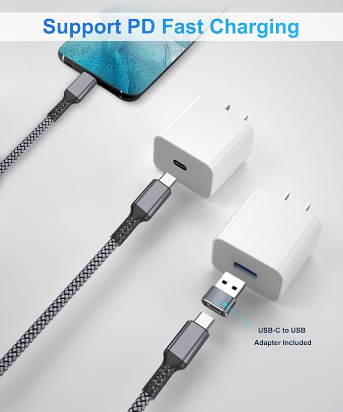 Elebase USB C to C 100W Charging Cable 6.6FT - Image 4