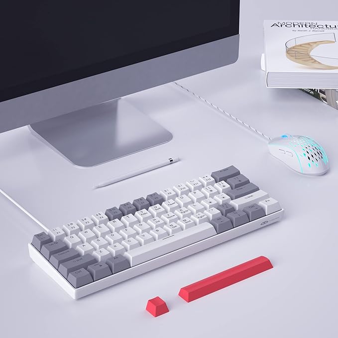 60% Mechanical Gaming Keyboard, Mixed Color Keycaps Gaming Keyboard - Image 4
