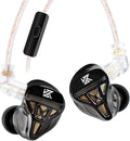 Kinboofi IEM Headphone with Mic, KZ DQS HiFi Dynamic Drivers Earphone Earbuds by KINBOOFI