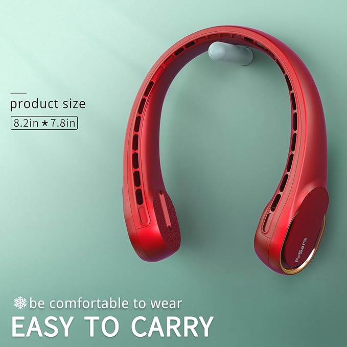 FrSara Neck Fan, Portable Fan Strong Wind, Upgraded 5200mAh, Upgraded Air Volume - Image 6