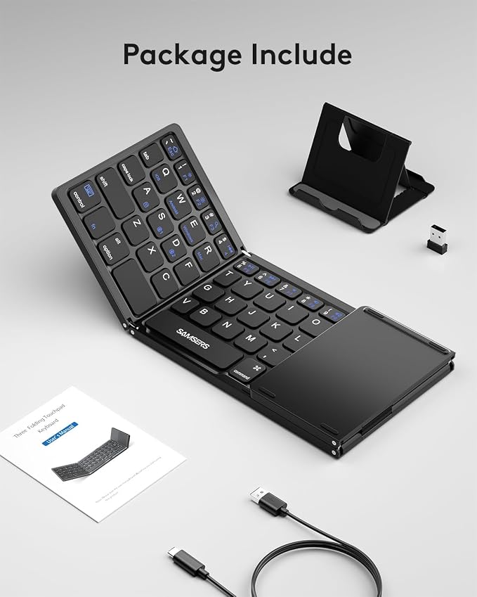 Samsers Multi-Device Foldable Bluetooth Keyboard - Image 9
