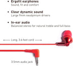 Panasonic ErgoFit Wired Earbuds, 3.5mm Jack in-Ear Headphones - Image 2