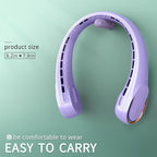 FrSara Neck Fan, Portable Personal Fan Strong Wind, Air Volume, 360° Cooling - Image 6