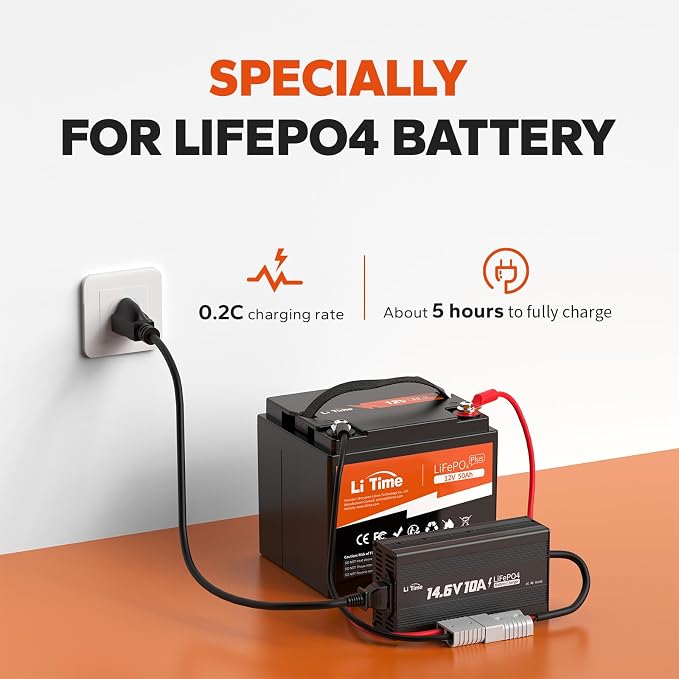 LiTime 12V 50Ah LiFePO4 Lithium Battery 12.8 Volt Deep Cycle Battery, 4000+ - Image 8