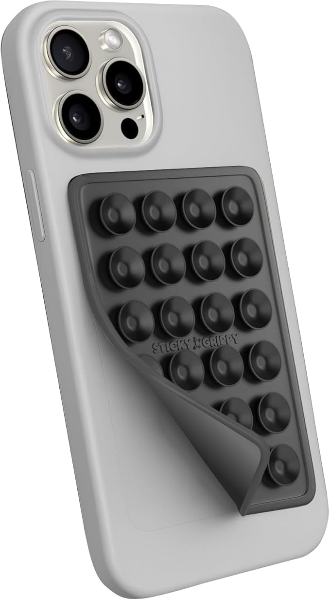 Suction Phone Case Mount, Sillicon Adhesive Phone Accessory by StickyGrippy