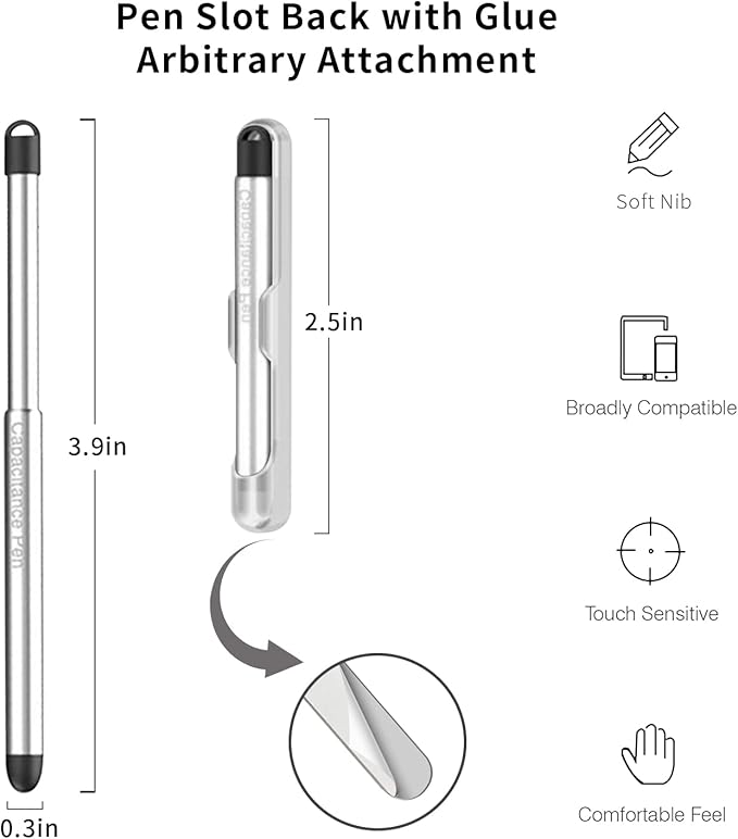 Stylus Pens with Pen Slot for Touch Screens, High Precision Capacitive - Image 2
