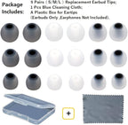 Replacement Earbud Tips Earbud Covers Silicone Tips Ear Gels Fit - Image 2