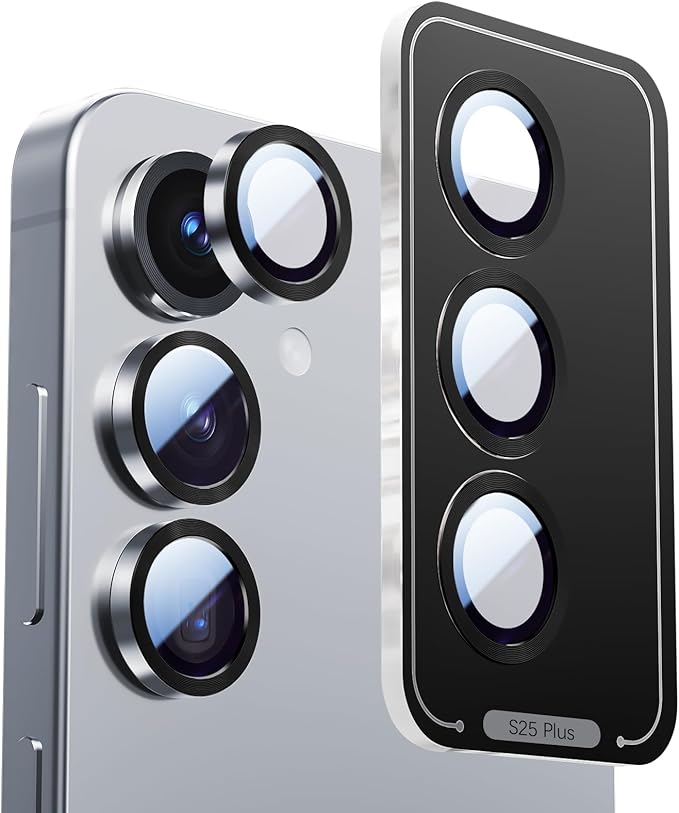 X-it Camera Lens Protector for Samsung S25 Plus, 9H Tempered Glass, Independent by X-it