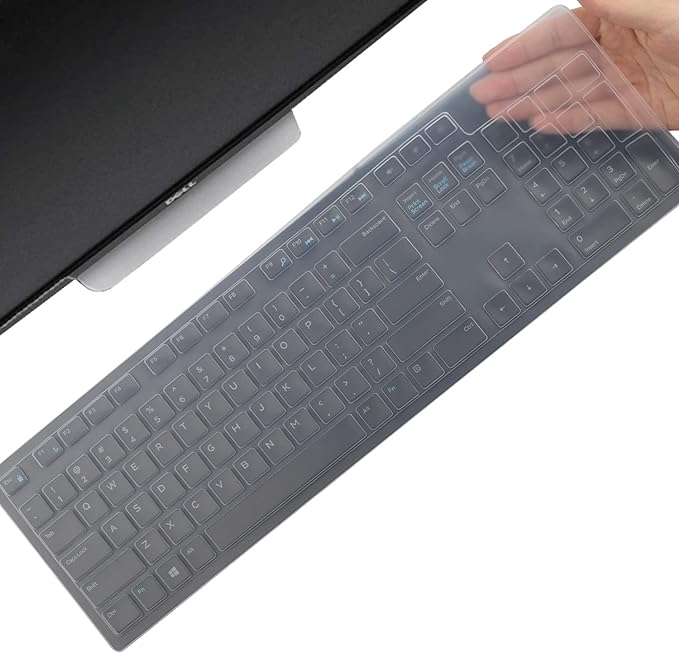 Keyboard Cover Skin for Dell KM636 KB216 KB216t KB216d KB216p Wired & Wireless by MUBUY