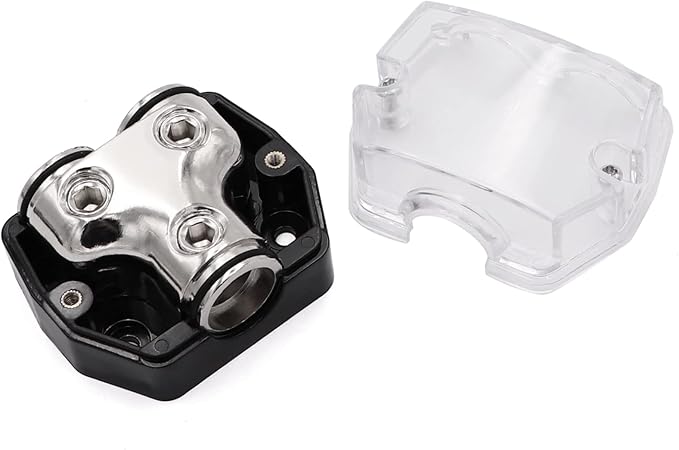 2 Way Power Distribution Block 1x 0 GA in 2X 0 GA Out Circuit Protector - Image 5
