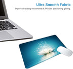 White Lotus Mouse Pad, Cute Floral Mouse pad, Custom Small Mouse Pads - Image 4