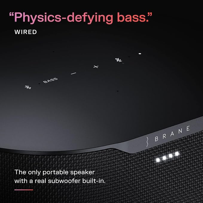 Brane Audio Brane X Smart Speaker, Portable Wireless Bluetooth Speaker - Image 2