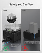 EPICKA 2000W Pure Sine Wave Voltage Converter, 220V to 110V Power Transformer - Image 7