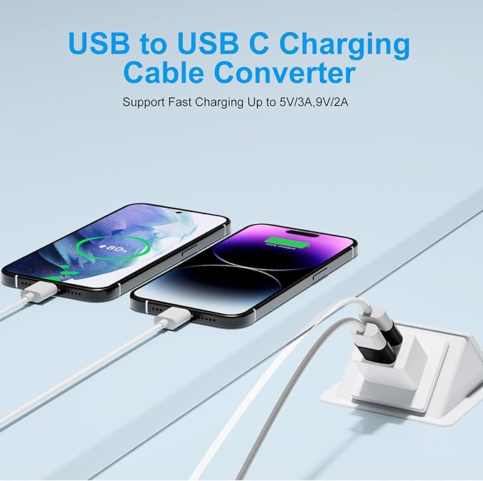 USB A to USB C Adapter 20 Pack, USB to USBC Adapter, USBA Male OTG Adapters - Image 3