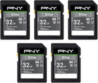 PNY 32GB & 64GB Elite Class 10 U1 V10 SDHC & SDXC Flash Memory Card Bundle - Image 2