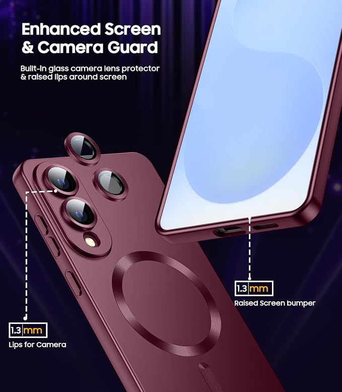 Magnetic for Samsung Galaxy S25 Edge Case Slim Soft Silicone Bumper Shockproof - Image 3