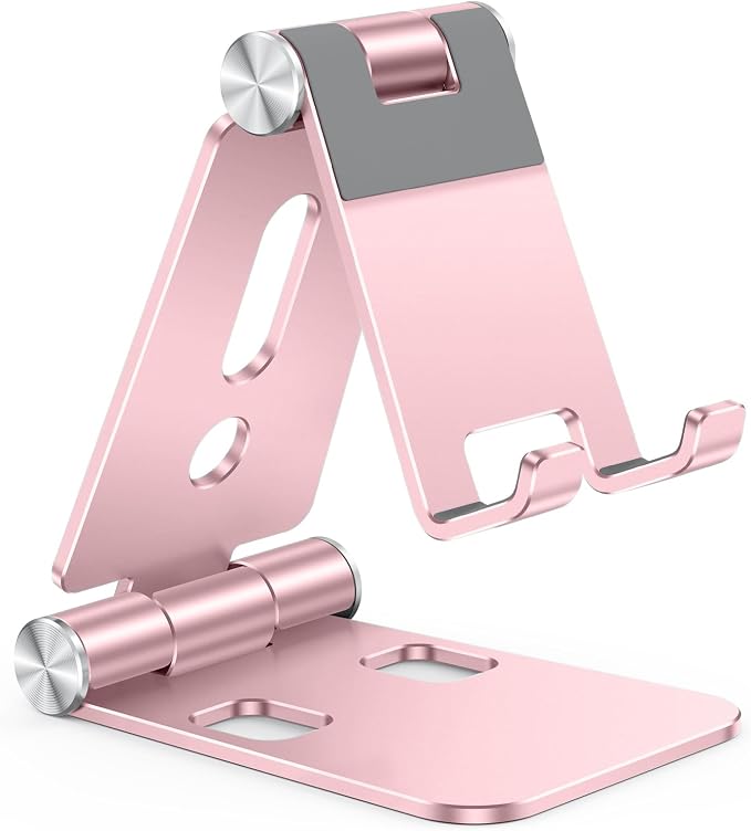 OMOTON Foldable Cell Phone Stand, C4 Portable Aluminum Phone Holder, Adjustable by OMOTON