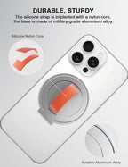 Grat 3 Magnetic Phone Grip Kickstand, 360° Rotatable Phone Loop Holder - Image 3