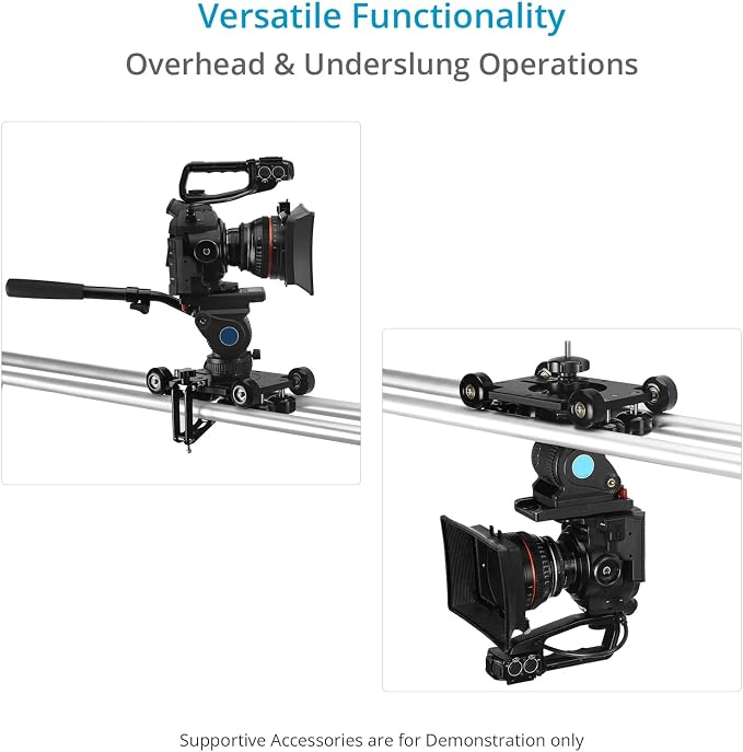 PROAIM Polaris Mini Portable Video Camera Dolly w Universal Track Ends | - Image 5