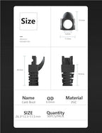 50 Pcs Cat5 Cat5E Cat6 Strain Relief Boot, RJ45 Plug Connector Cover Modular - Image 2