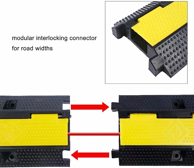 Rubber Cable Ramp Cord Cover Cable Protector Ramps Wire Hose Protective 1 - Image 6