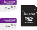 Micro SDXC Memory Card 64GB 2 Pack, Speederlash Camera Plus TF Card by Speederlash