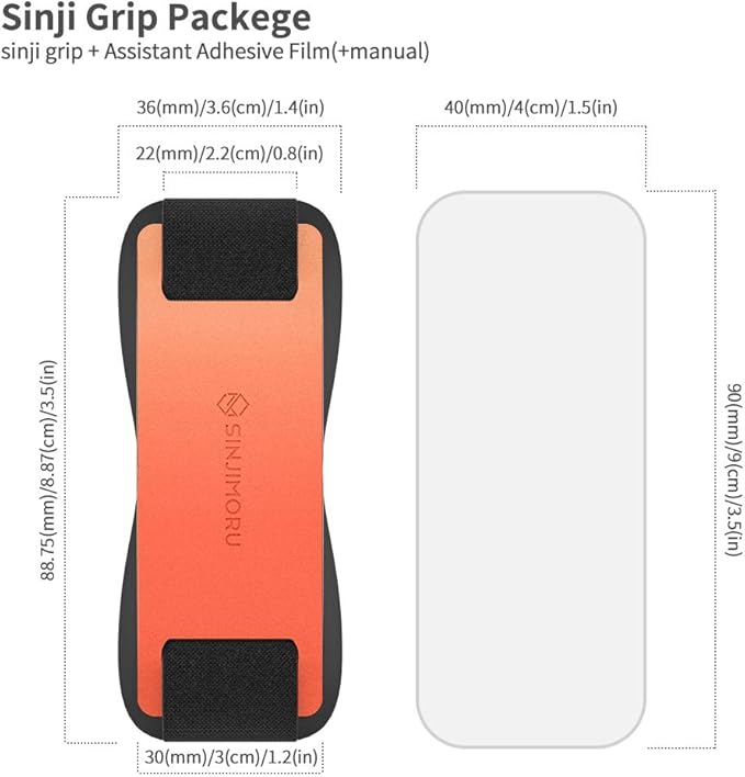 Sinjimoru Phone Grip with Silicone Band – Comfortable One-Hand Holder & - Image 7