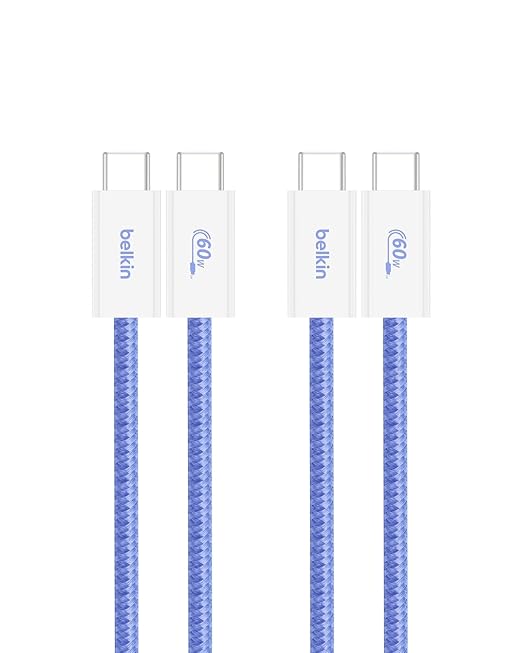 Belkin USB C to USB C Cable 2-Pack, 60W by Belkin