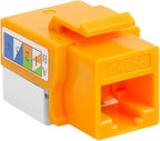 Cmple - 10 Pack Cat5e Keystone Jack Insert Punch Down RJ45 Connectors RJ45 - Image 4