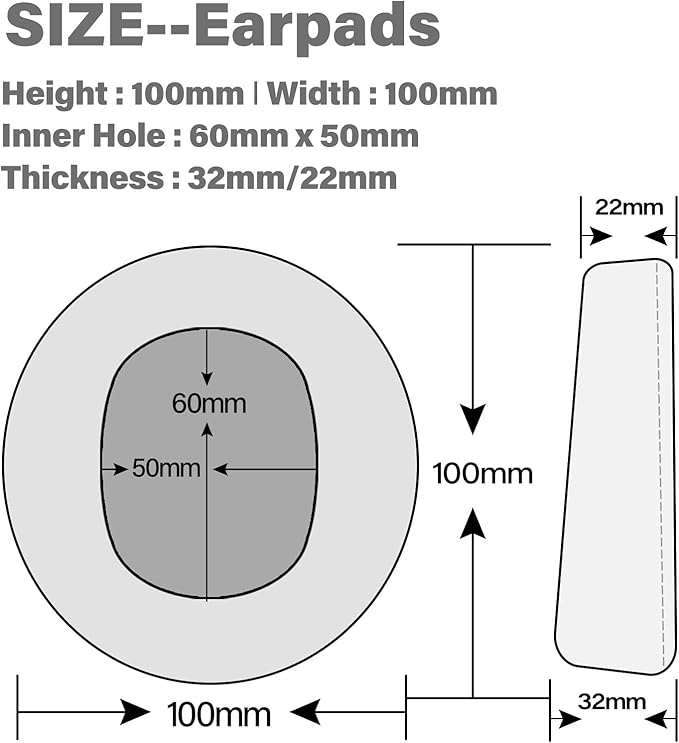 TRANSTEK Replacement Earpads Compatible - Image 7