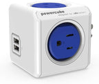 USB Wall Plug, Allocacoc PowerCube |Original|, 4 Outlets and 2 USB Ports by Allocacoc
