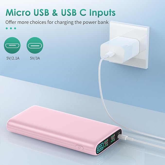 Portable Charger 38800mAh, LCD Display Power Bank, 5 USB Outputs Battery Pack - Image 6