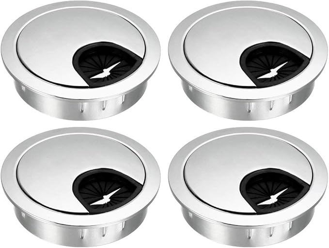 uxcell Cable Hole Cover, 2Inch/50mm Zinc Alloy Desk Wire Cord Cable Grommets by uxcell