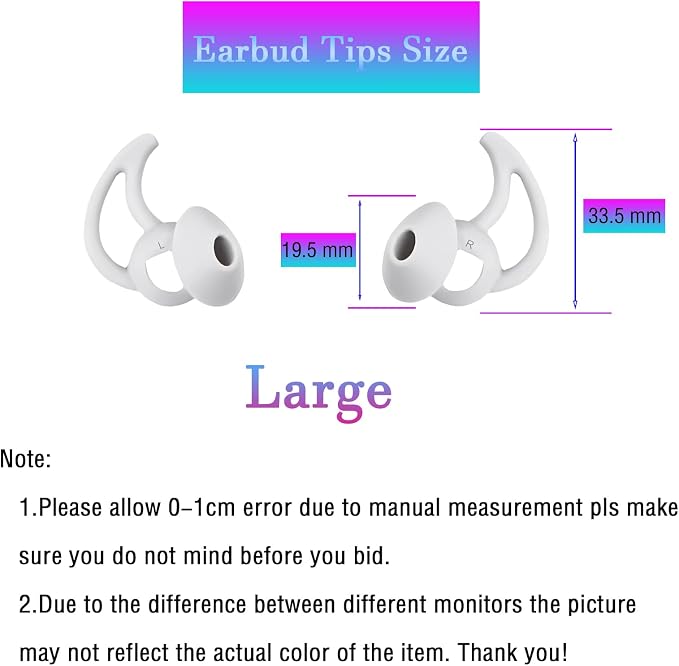 Silicone Ear Tips Replacement Earbud Tips Compatible - Image 2