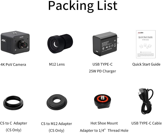 4K Native NDI|HX3 POV Box Camera PoE, Simultaneously HDMI & SDI Output - Image 9