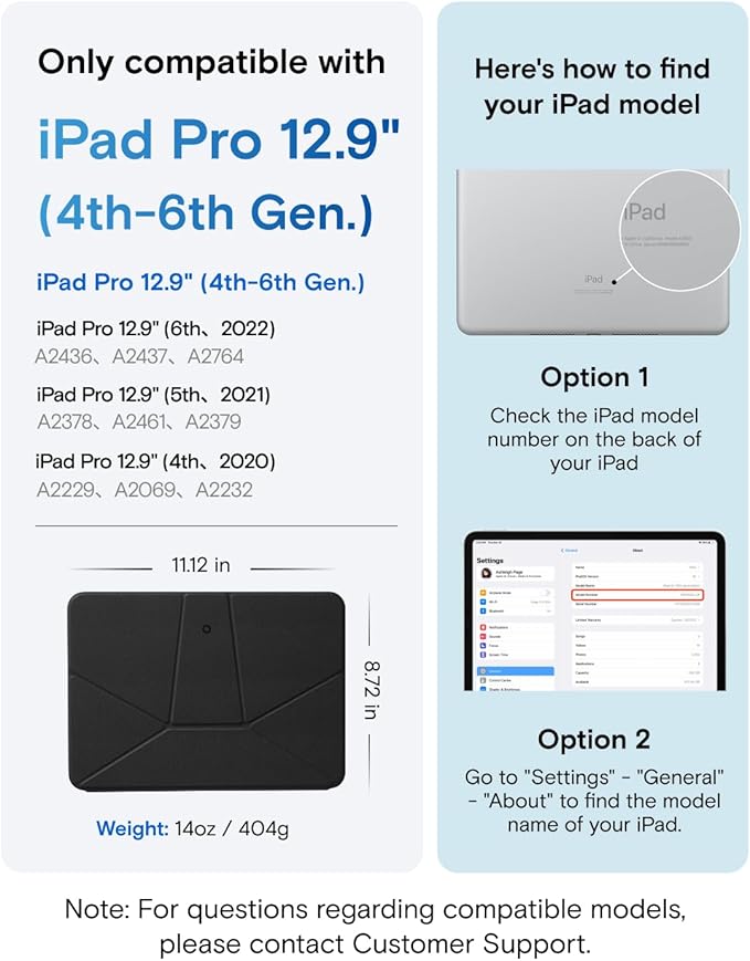 MOFT Dynamic Folio Case for iPad Pro 12.9 -inch, Silm Magnetic Stand Case - Image 2